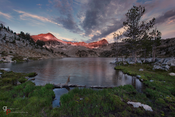 Sunrise at Glacier Lake taken in the Eagle Cap Wilderness. Wallowa–Whitman National Forest, Oregon